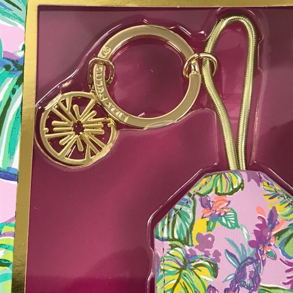 Lilly Pulitzer Charging Tag Keychain Micro USB-USB 2.0 Mermaid in the Shade - Picture 3 of 6